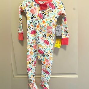 NWT HonestBaby Footed Sleep & Play Pajamas